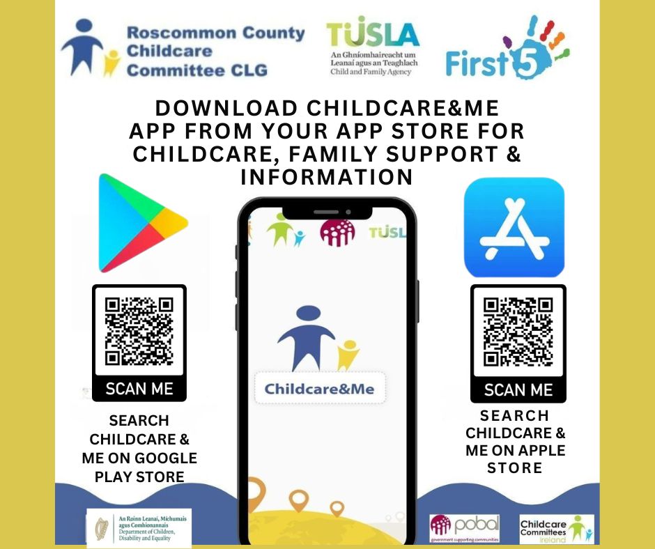 DOWNLOAD CHILDCARE&ME APP FROM YOUR APP STORE FOR CHILDCARE, FAMILY SUPPORT & INFORMATION